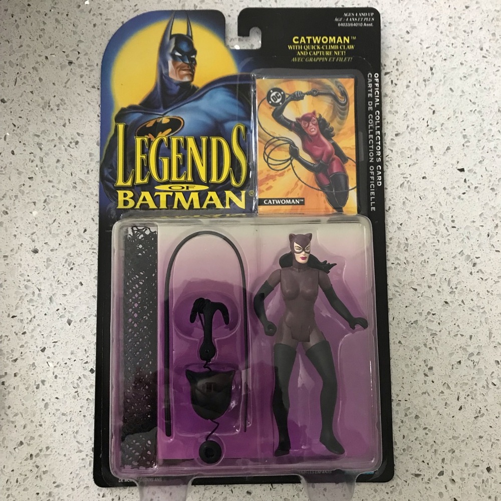 Vintage Legends of Batman Catwoman with Quick Climb Claw and Capture Net 1994